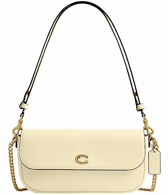 COACH Brook Small Leather Flap Chain