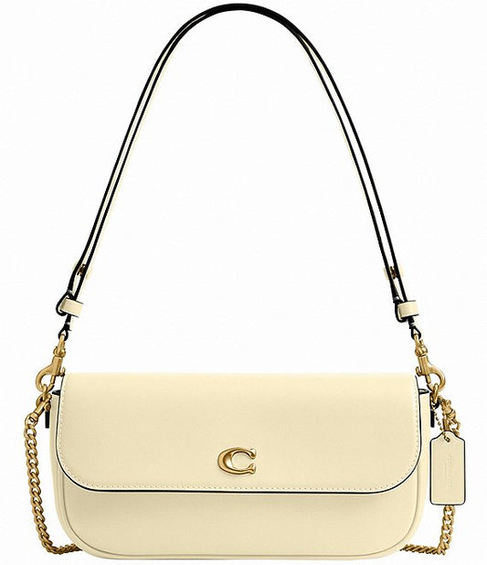 COACH Brook Small Leather Flap Chain