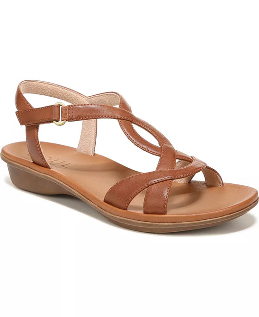 Soul Naturalizer Solo Strappy Sandals Toffee Brown Faux Leather 9M