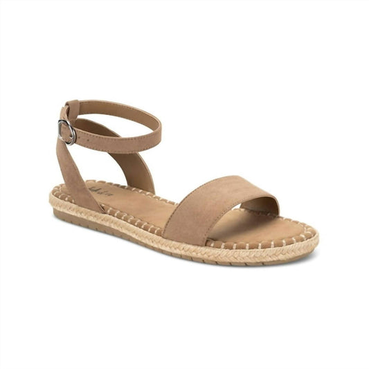 Style Co Peggyy Ankle-Strap Espadrille Taupe Micro 9M