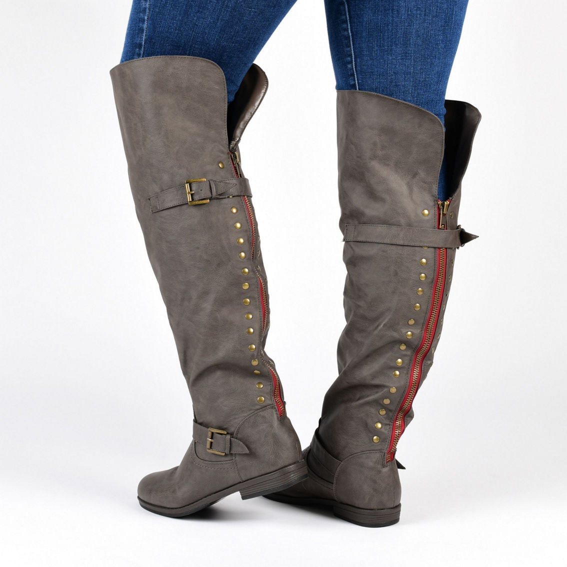 Journee Collection Womens Kane Chestnut 8.5M