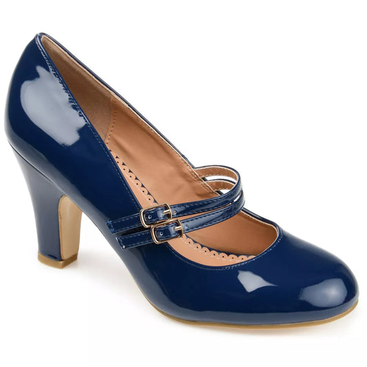 Journee Collection Womens Wendy Navy 8M