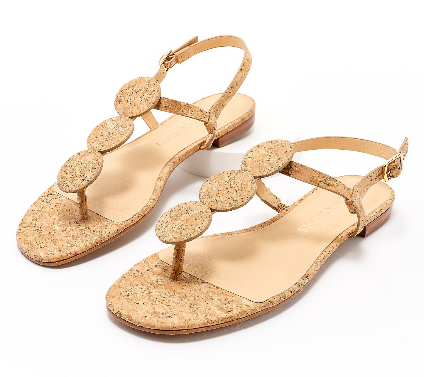 Jack Rogers Womens Worth Slip-On T-Strap Cork 8.5M