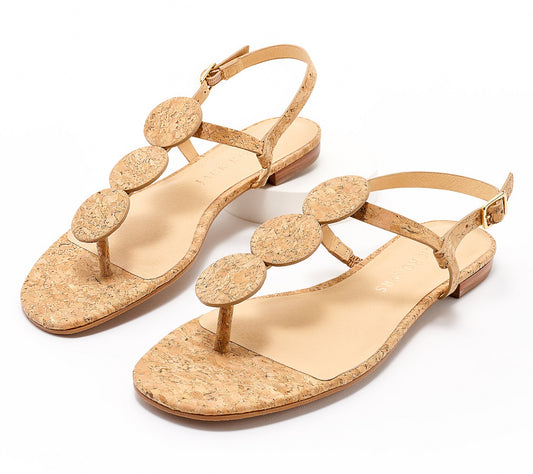 Jack Rogers Womens Worth Slip-On T-Strap Cork 8.5M