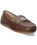 Lauren Ralph Lauren Womens Barnsbury Slip-On Driv Dark Mahogany 10M