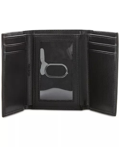 Perry Ellis Mens Slim Leather Trifold Wallet