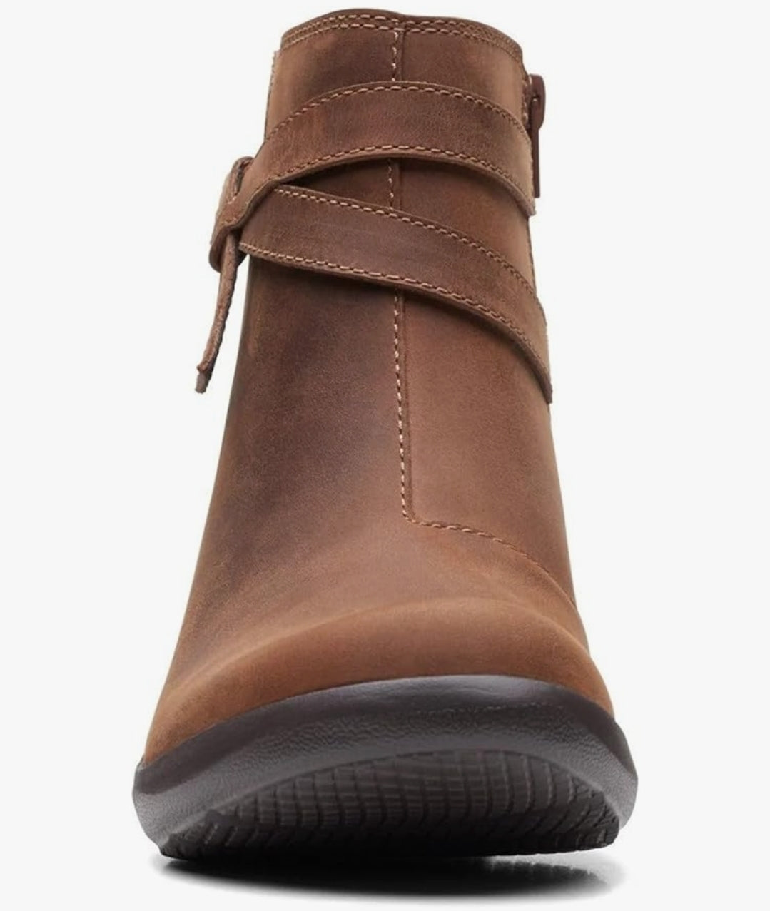 Clarks Womens Angie Spice Booties Dark Tan L 8M