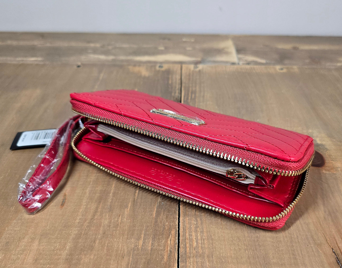 Bebe Red Quilted women's wallet