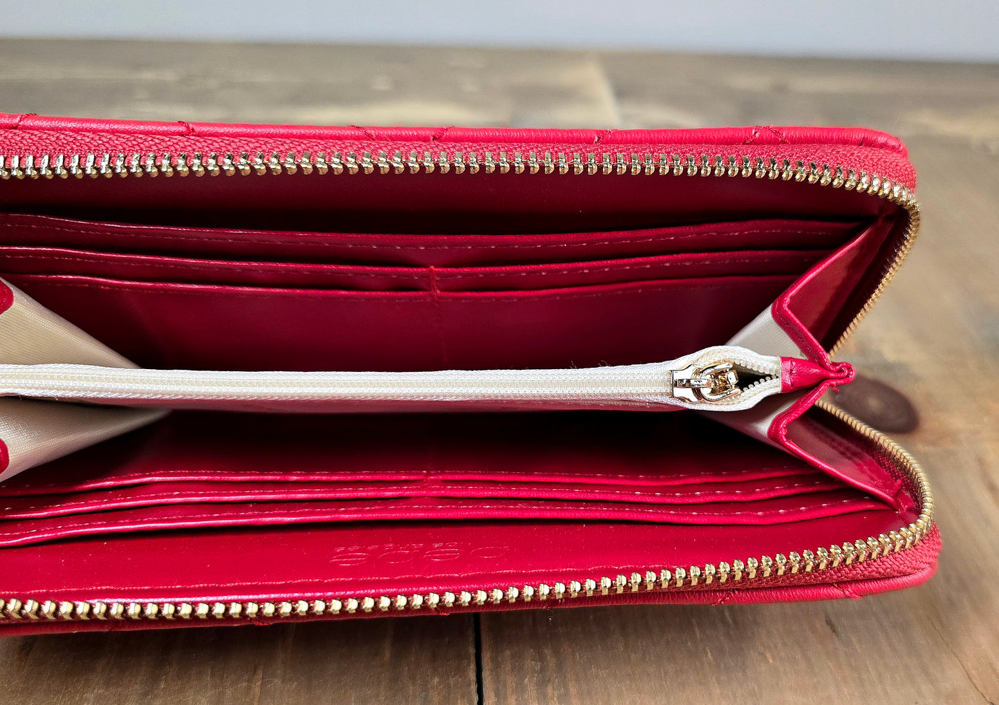 Bebe Red Quilted women's wallet