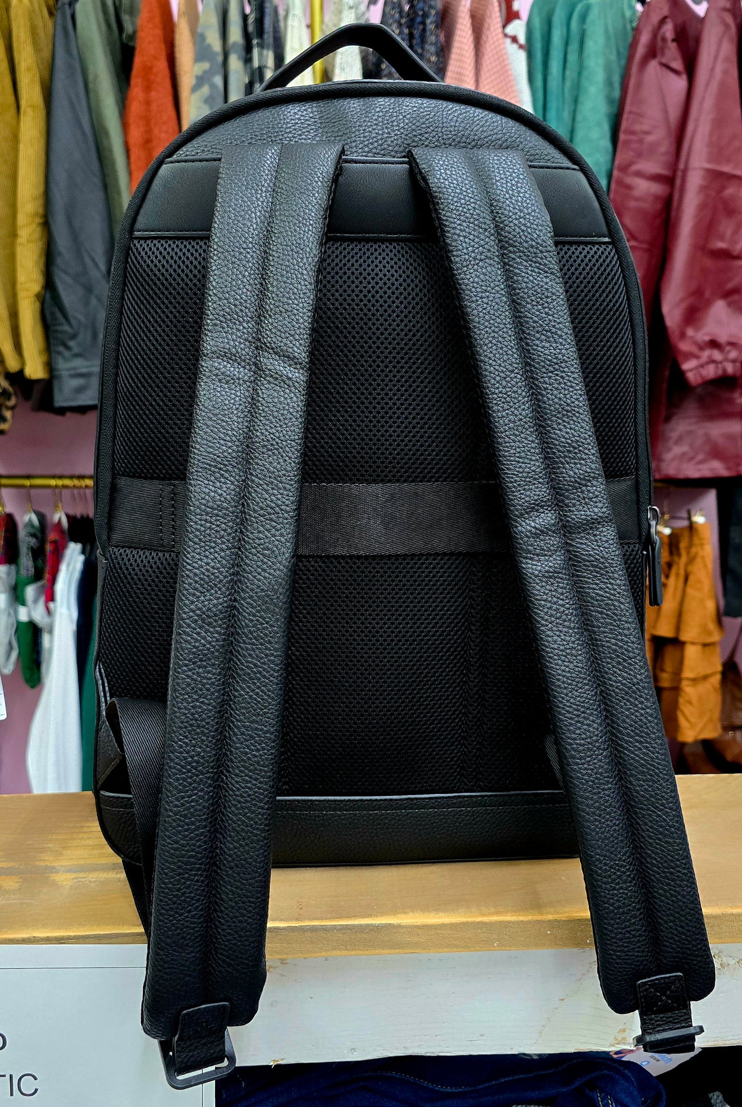 Tommy Hilfiger Mens Monogram Backpack Black