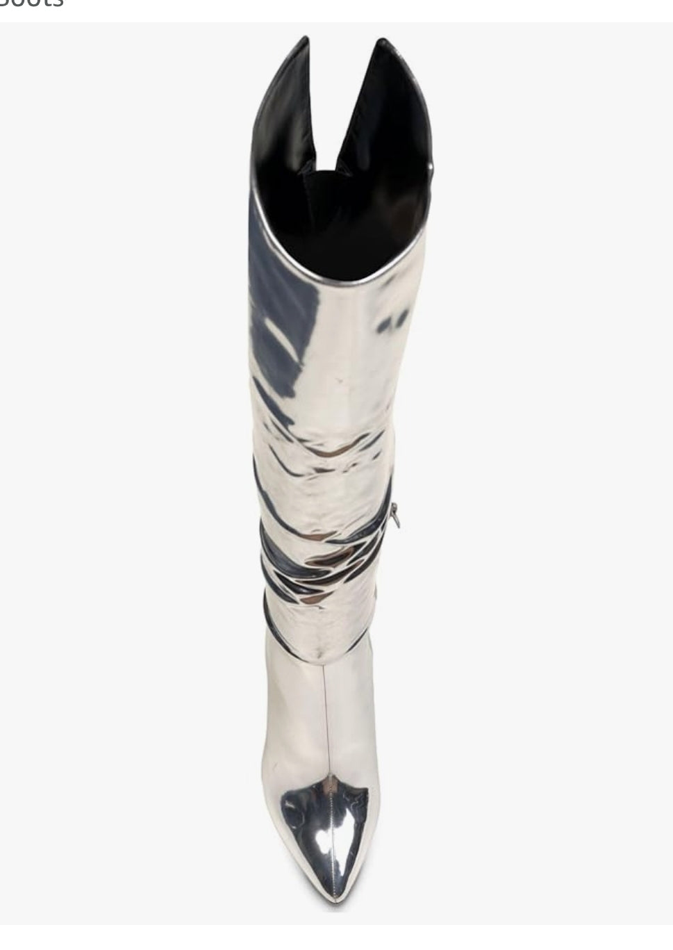 I.N.C. International Concepts Womens Iyonna Over-The-Knee S Silver Patent 5M