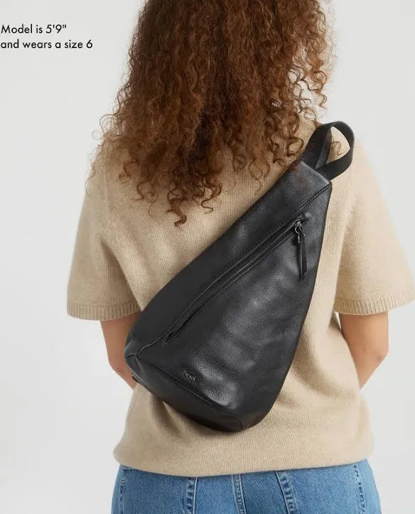 The Sak Womens Geo Sling Leather backpack