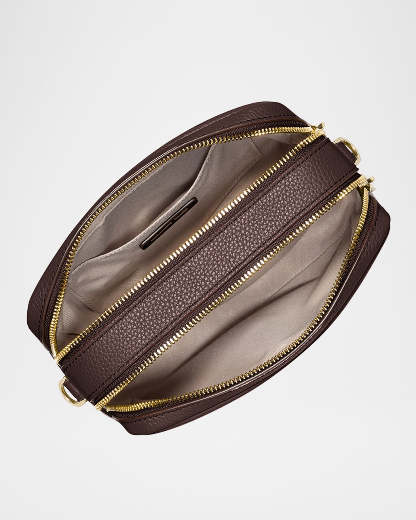 Michael Kors Bryant Mini Leather Double Zip Chocolate