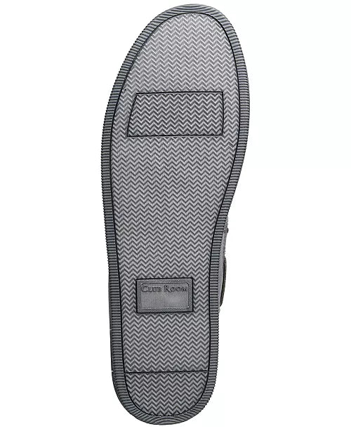 Club Room Mens Faux-Suede Moccasin Slip Grey S (6-7)