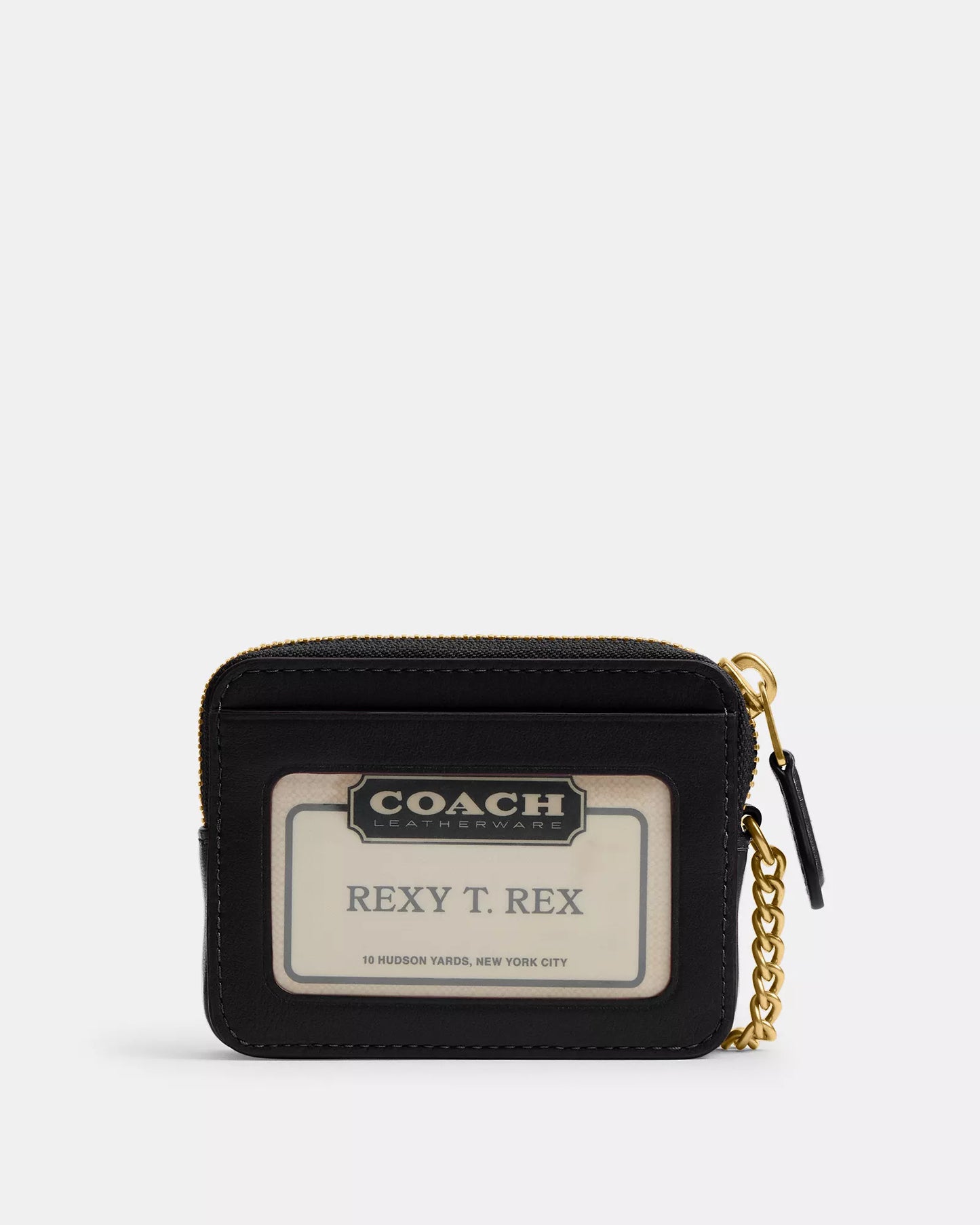 COACH Essential Leather Chain Card wallet