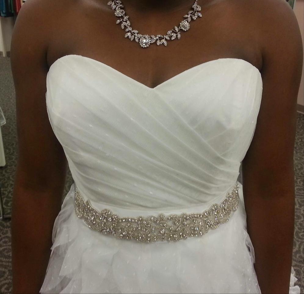 Dot tulle Wedding Gown