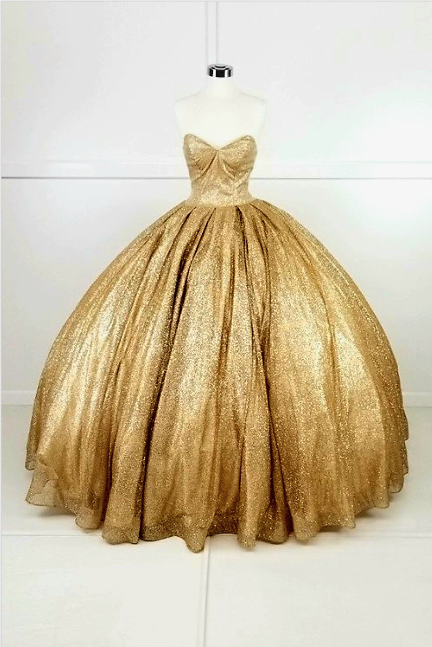 Gold shimmer gown