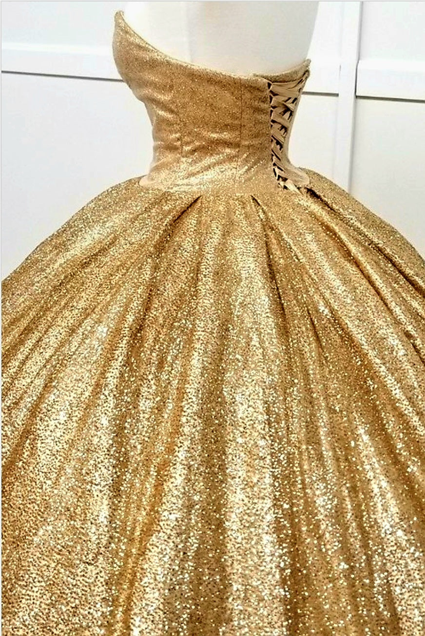 Gold shimmer gown