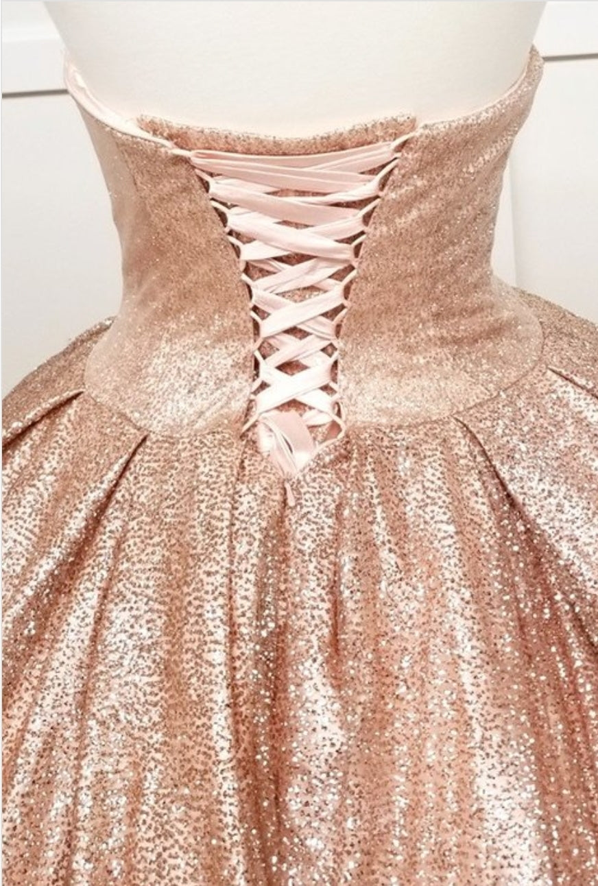Gold shimmer gown