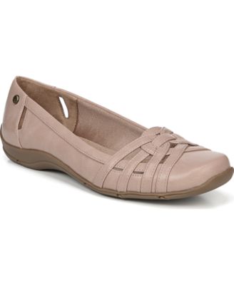 LifeStride Diverse Flats White Sand Faux Leather 5.5M