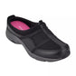 Easy Spirit Womens Argyle Sli Black Leather 6.5M