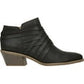 LifeStride Prairie Booties Black Faux Leather 7W