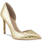 I.N.C. International Concepts Kenjay DOrsay Pumps, Created Gold Croco Print 10M