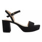 Bandolino Womens Pennie Platf Black 7M