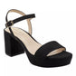 Bandolino Womens Pennie Platf Black 7M