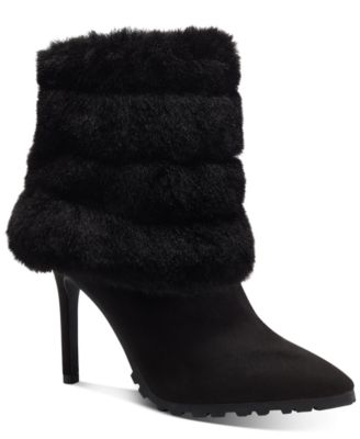 Thalia Sodi Rylie Lug Booties Black 8M