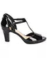 Easy Street Womens Flash Dres Black Patent 6WW