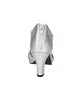 Easy Street Womens Flash Dress Silver Satin 8M