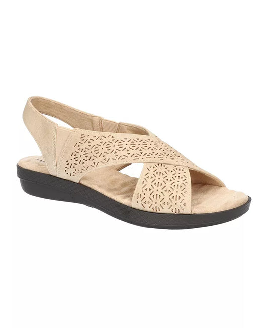 Easy Street Womens Claudia Co Sand 11W