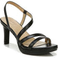 Naturalizer Brenta Strappy Dress Sandals Black Faux Leather 5.5M