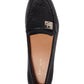kate spade new york Womens Camellia Loafers Black Leather 8M