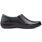 Clarks Womens Cora Giny Cushioned Zi Black 6M