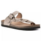 White Mountain Womens Crawfor Sandal Wood, Suede 8M