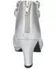 Easy Street Womens Crissa Dre Silver Satin 6.5M