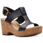 Clarks Giselle Style Wedge Heel Platform Black 6M