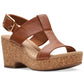 Clarks Giselle Style Wedge Heel Platform Tan 6M
