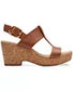 Clarks Giselle Style Wedge Heel Platform Tan 6M