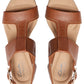 Clarks Giselle Style Wedge Heel Platform Tan 6M