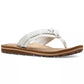 Clarks Womens Fenner Nerice Flip-Flo Off White 8M