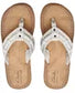 Clarks Womens Fenner Nerice Flip-Flo Off White 8M