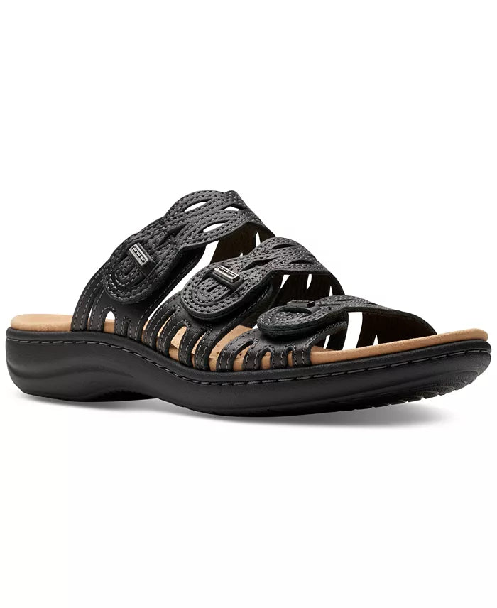 Clarks Womens Laurieann Ayla Slip-On Black 9.5W