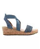 Easy Spirit Womens Lorena Wov BlueGold 9M