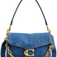 COACH Chain Tabby Small Denim
