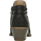 LifeStride Prairie Booties Black Faux Leather 7W