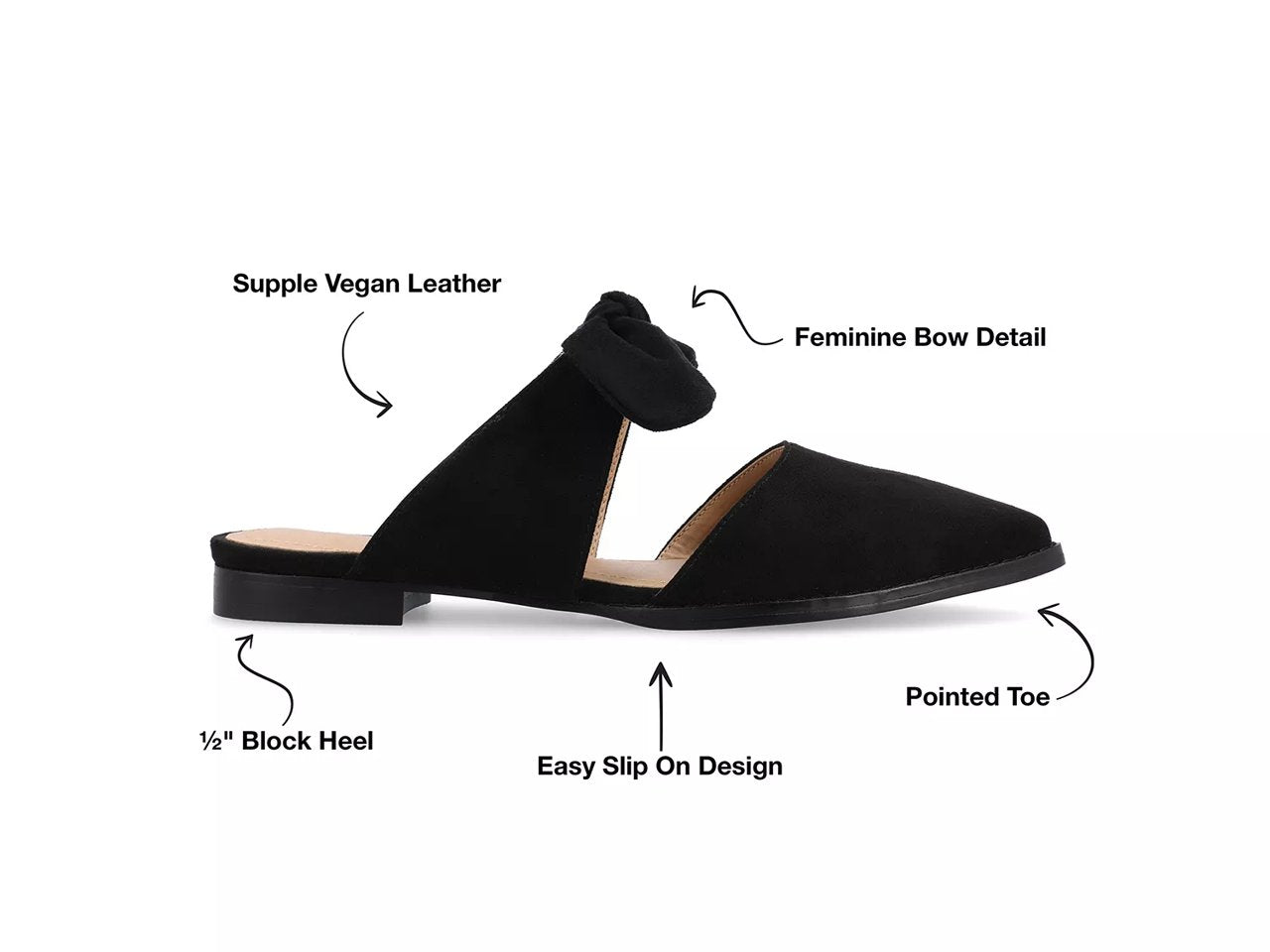 Journee Collection Womens Telulah Black 8W