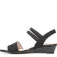 LifeStride Yolo Ankle Strap Sandals Black 7W